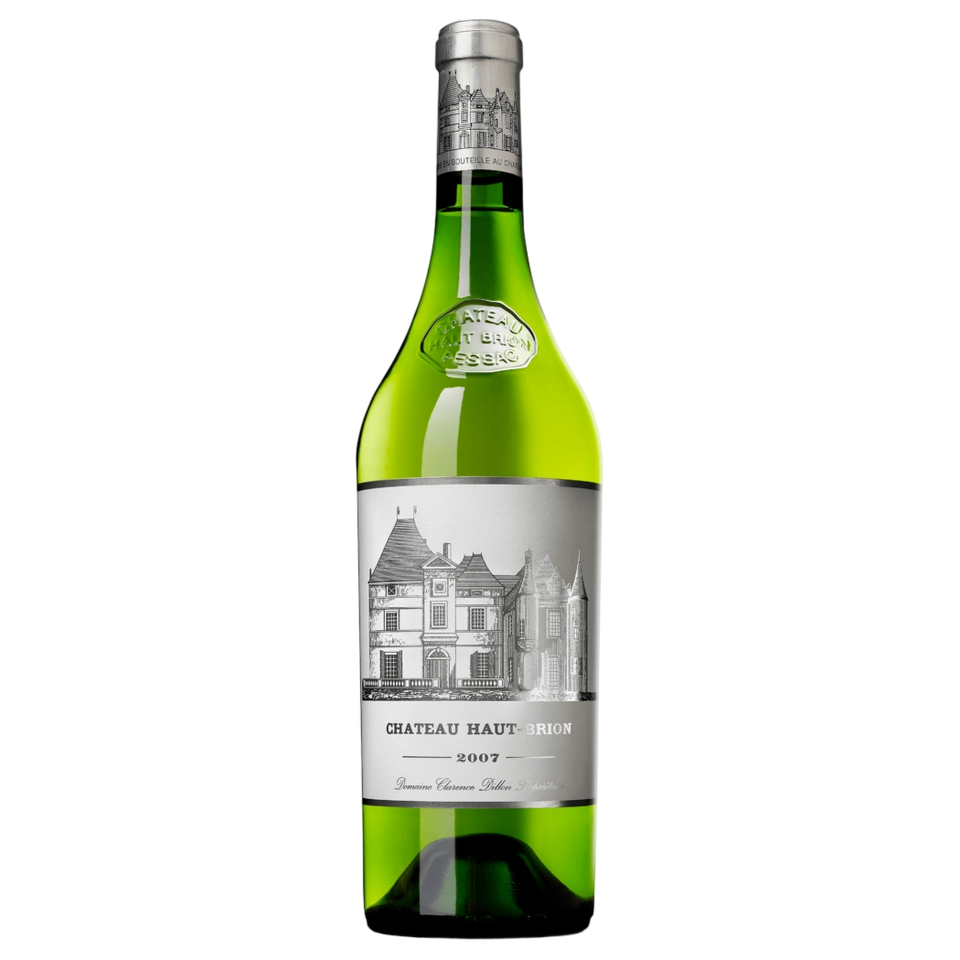 A bottle of 2007 Chateau Haut Brion White 750ml Red Wine