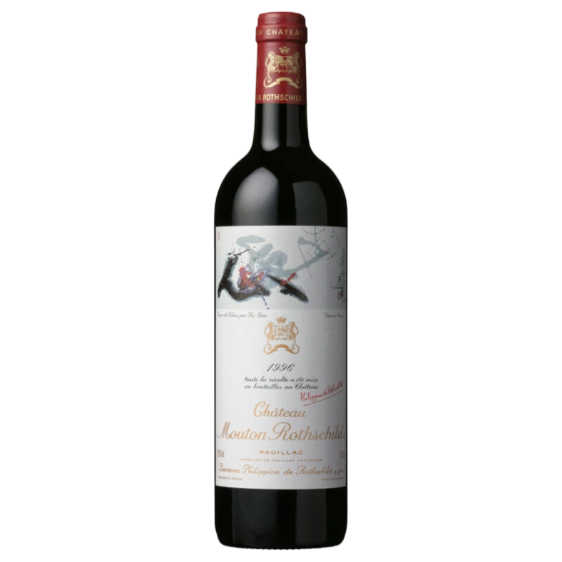 A bottle of 1996 Chateau Mouton Rothschild 750ml Red Wine