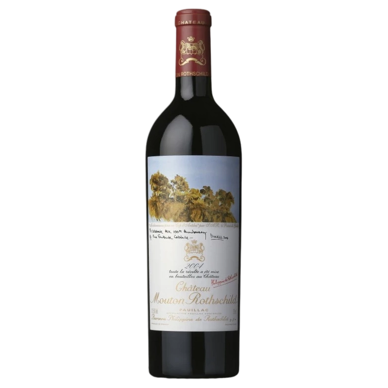 A bottle of 2004 Chateau Mouton Rothschild 1500ml Red Wine