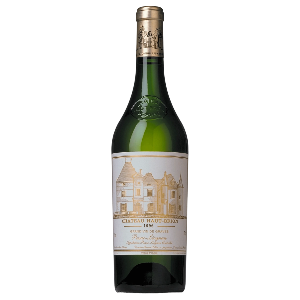 A bottle of 1996 Chateau Haut Brion White 750ml Red Wine