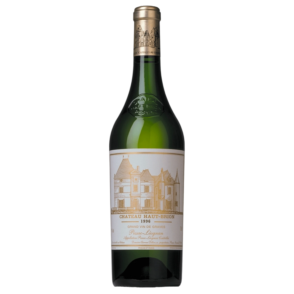 A bottle of 1996 Chateau Haut Brion White 750ml Red Wine