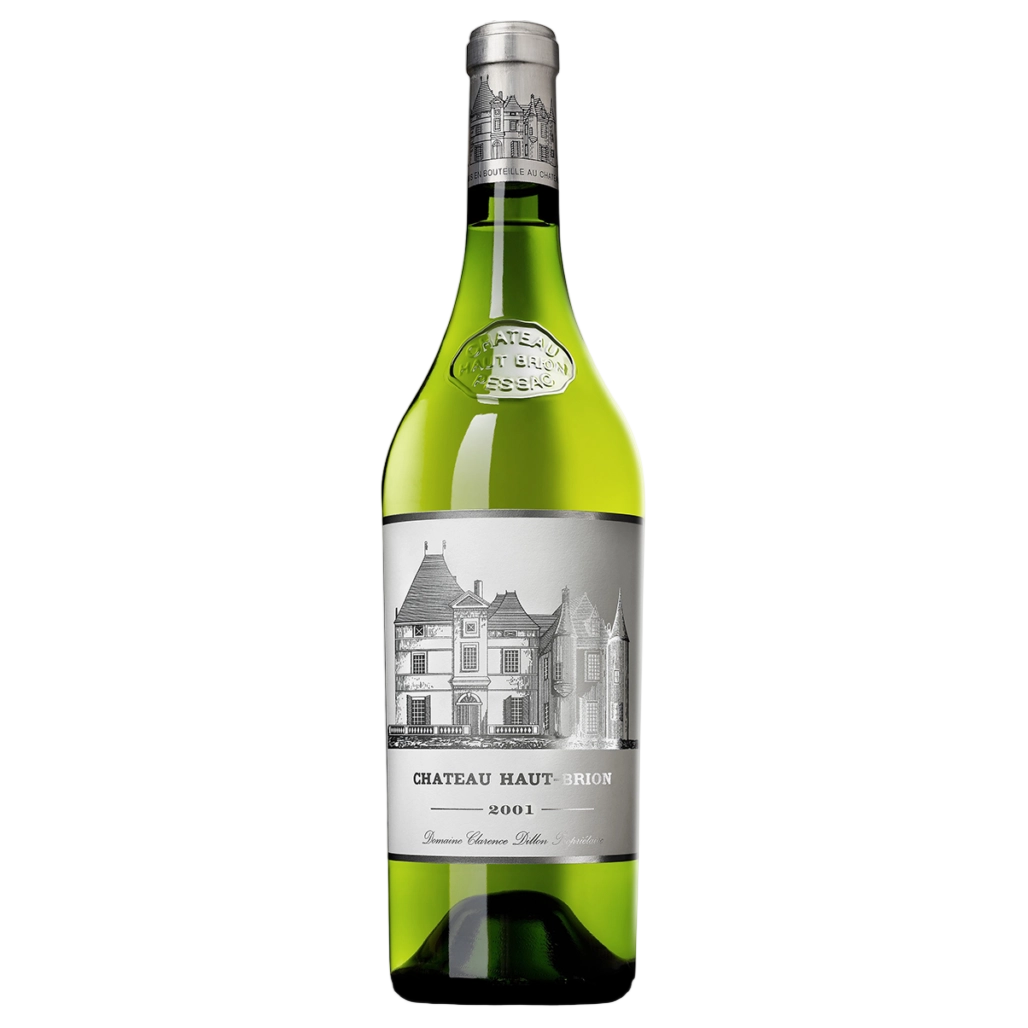 A bottle of 2001 Chateau Haut Brion White 750ml Red Wine