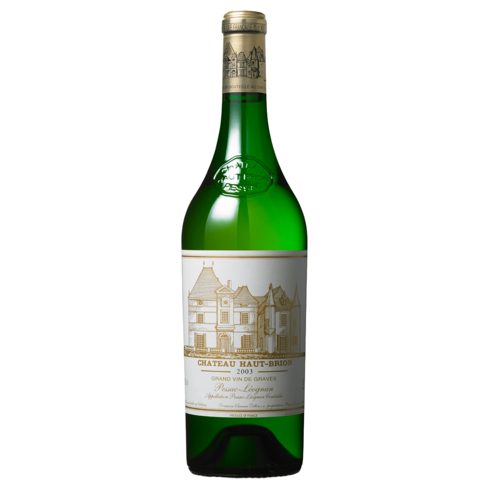 A bottle of 2003 Chateau Haut Brion White 750ml Red Wine