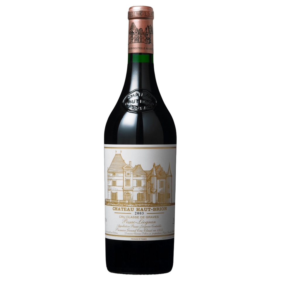 A bottle of 2003 Chateau Haut Brion 1500ml Red Wine