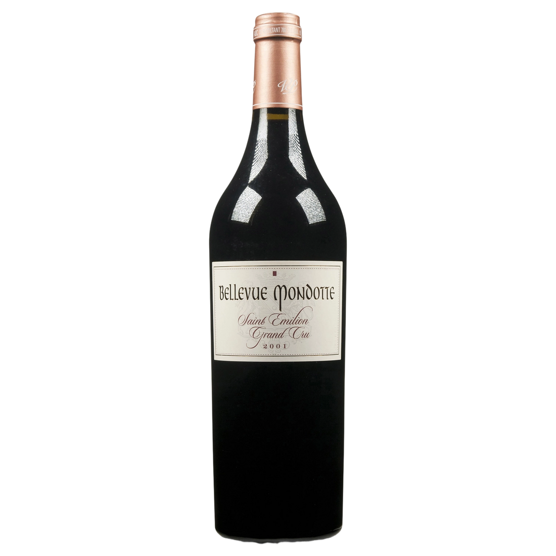 A bottle of 2001 Chateau Bellevue 750ml Red Wine