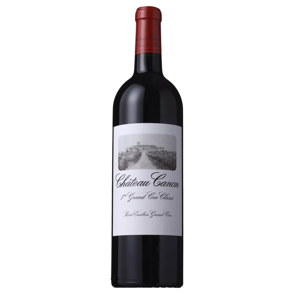 A bottle of 1996 Chateau Canon 750ml Red Wine
