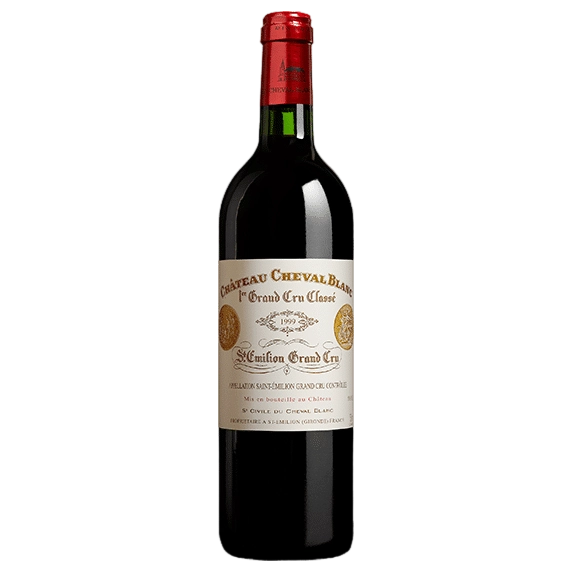 A bottle of Chateau Cheval Blanc 1999 750ml Red Wine