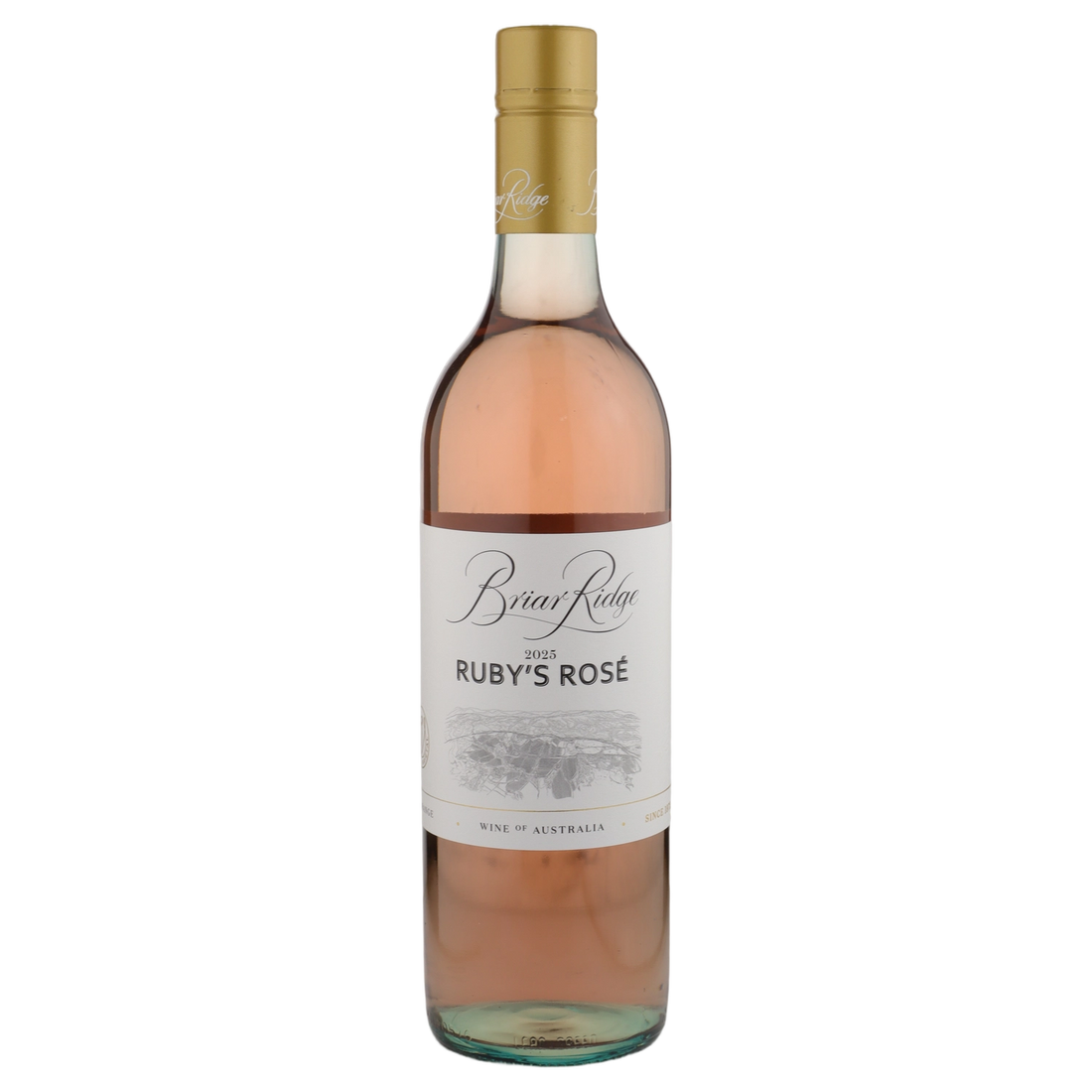 A bottle of 2025 Briar Ridge Ruby's Rose 750ml Rose Wine