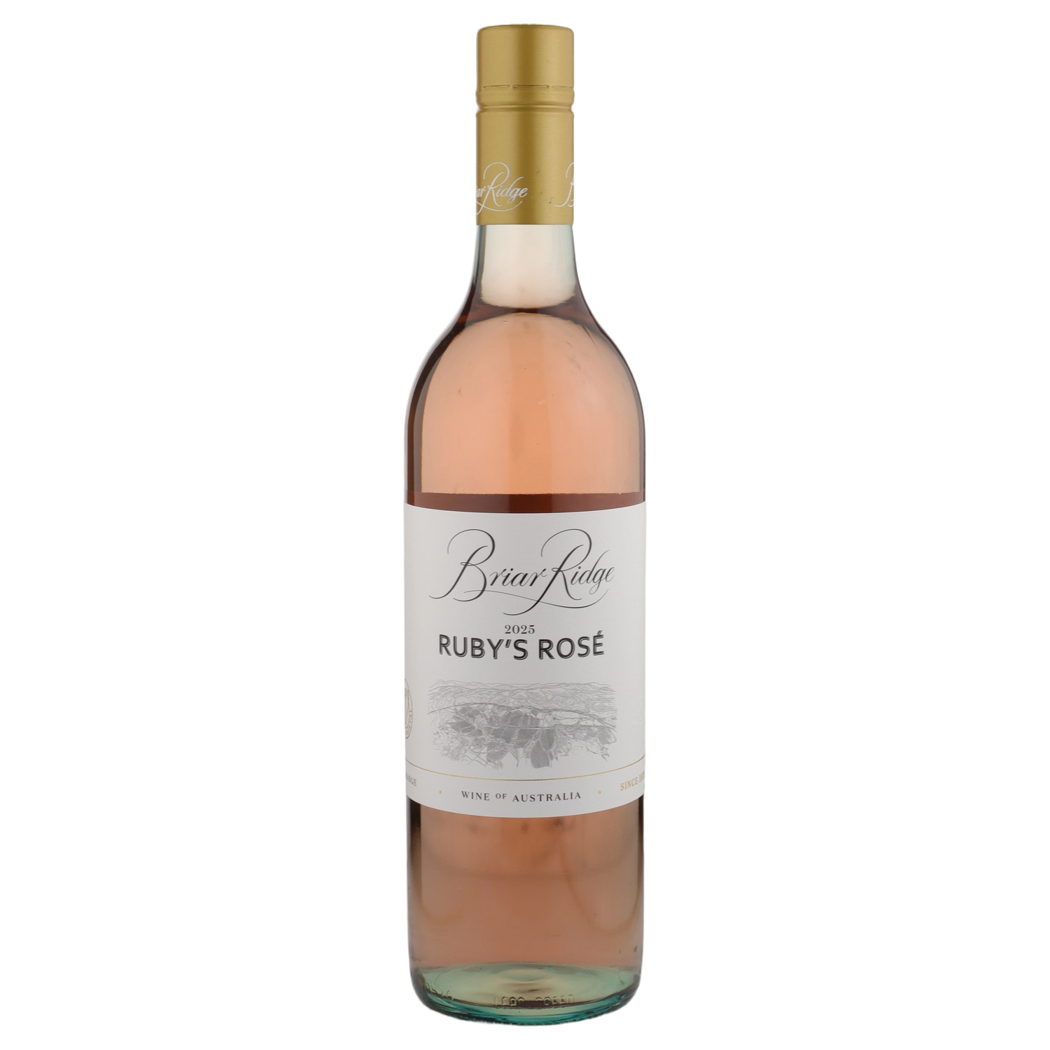 A bottle of 2025 Briar Ridge Ruby's Rose 750ml Rose Wine
