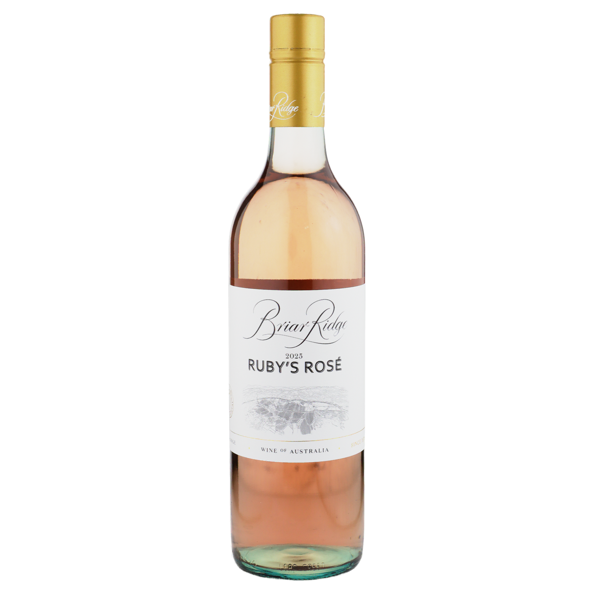 A bottle of Briar Ridge Ruby's Rose 2025 750ml Rose Wine