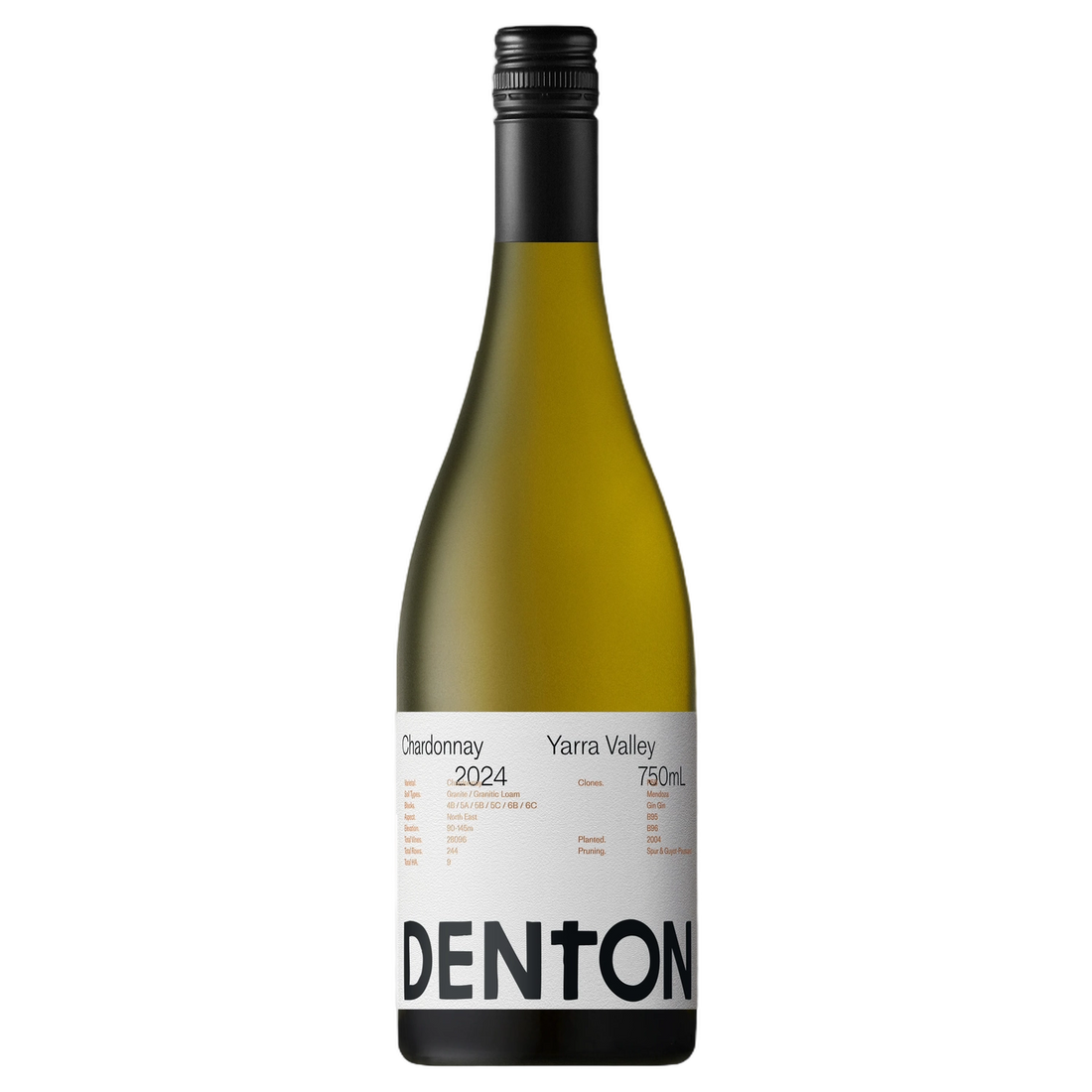 A bottle of 2024 Denton Estate Chardonnay 750ml White Wine