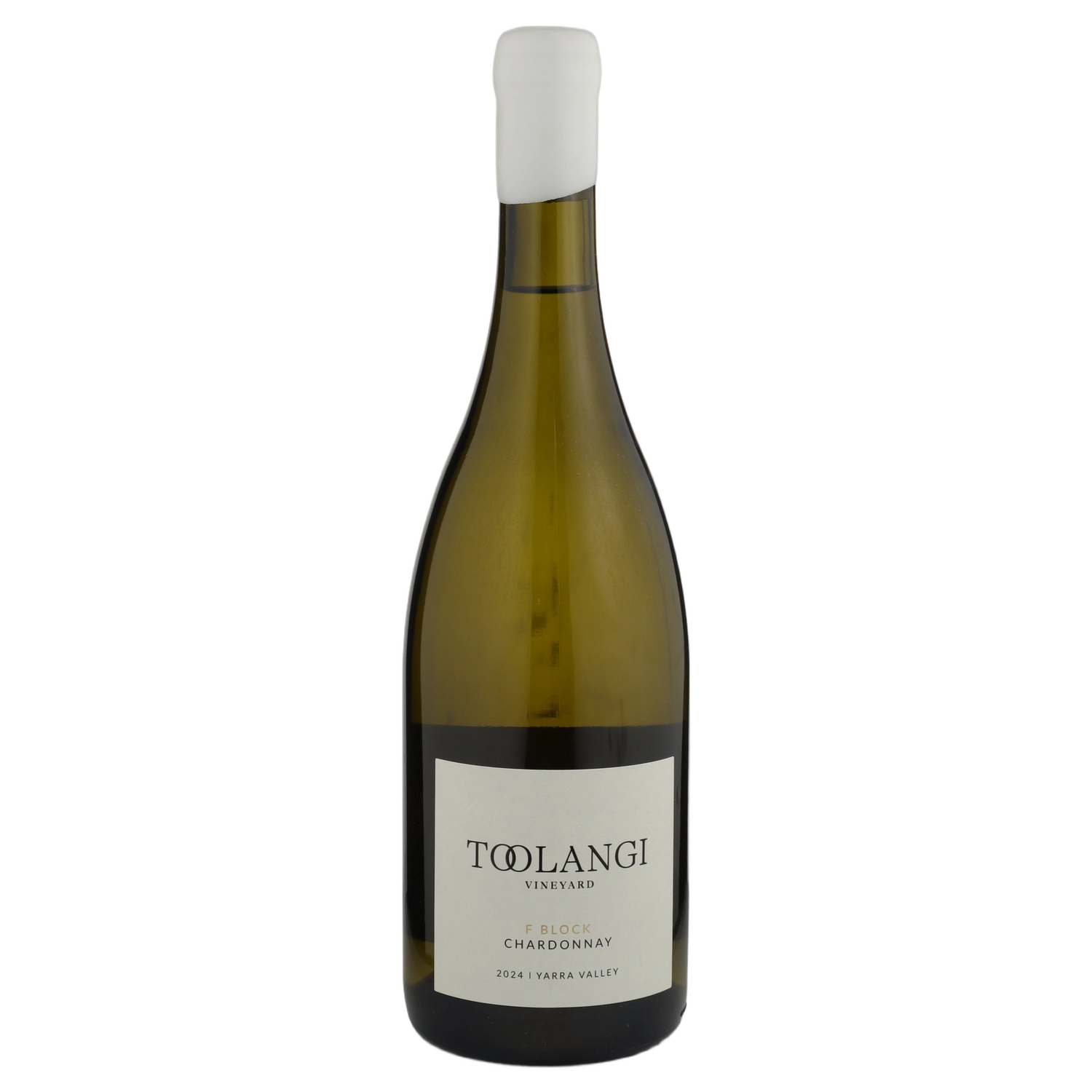 A bottle of 2024 Toolangi Vineyard F Block Chardonnay 750ml White Wine