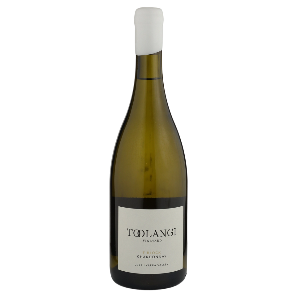 A bottle of 2024 Toolangi Vineyard F Block Chardonnay 750ml White Wine