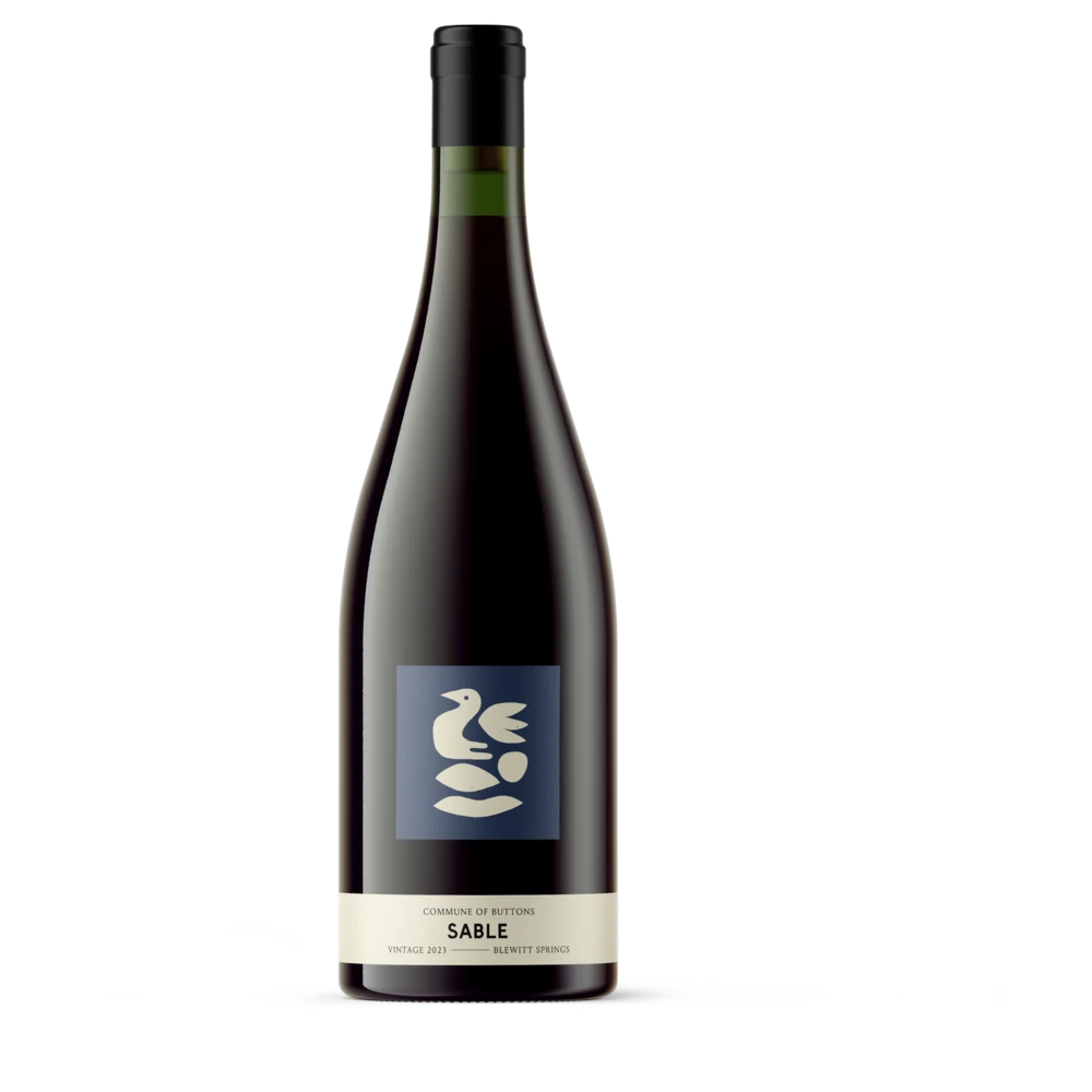 A bottle of 2024 Commune of Buttons Sable Syrah Grenache 750ml Red Wine
