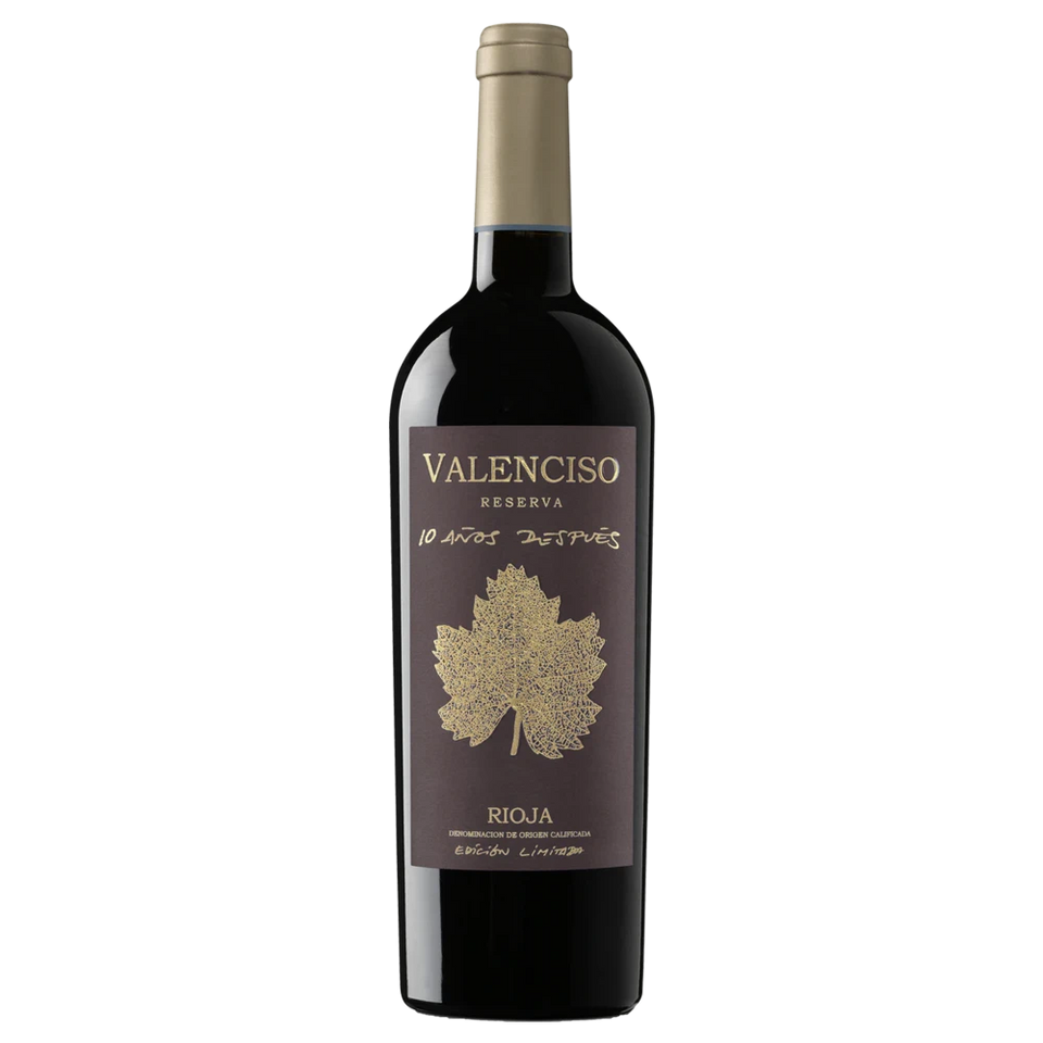 A bottle of 2015 Valenciso Rioja Reserva 10 Años Después 750ml Red Wine