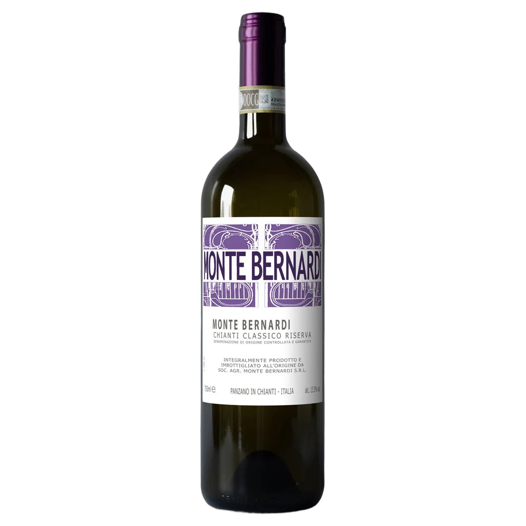 A bottle of 2022 Monte Bernardi Chianti Classico Riserva DOCG 750ml Red Wine