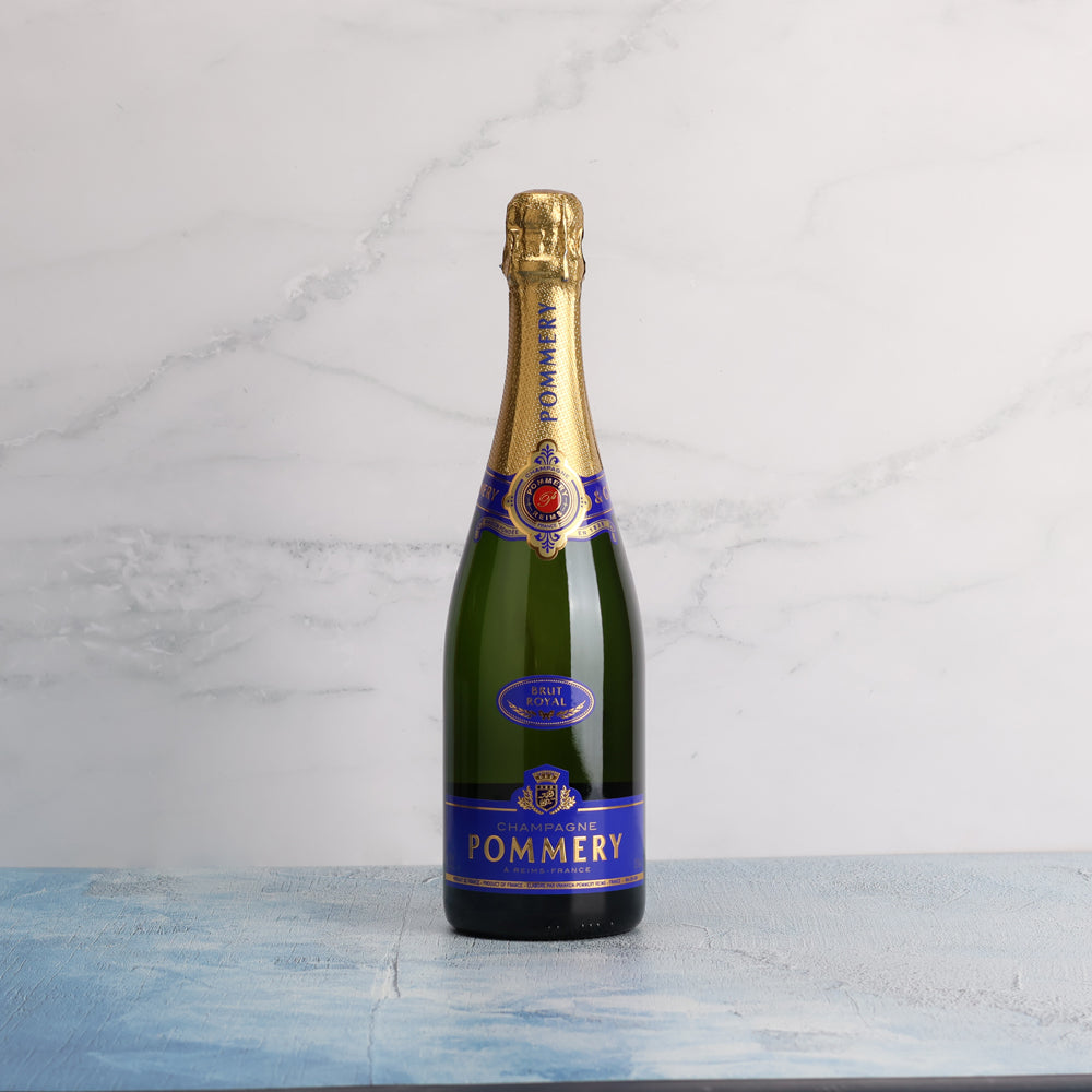 A bottle of Pommery Brut Royal Champagne NV 750ml Sparkling Wine