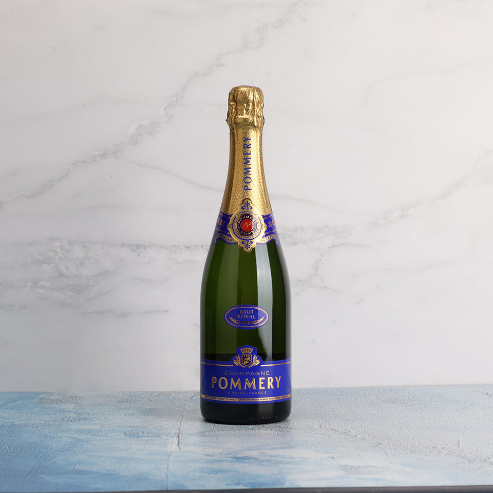 A bottle of Pommery Brut Royal Champagne NV 750ml Sparkling Wine