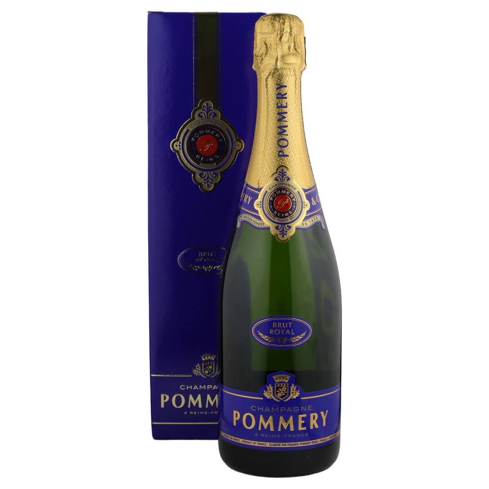 A bottle of Pommery Brut Royal Champagne NV 750ml Sparkling Wine
