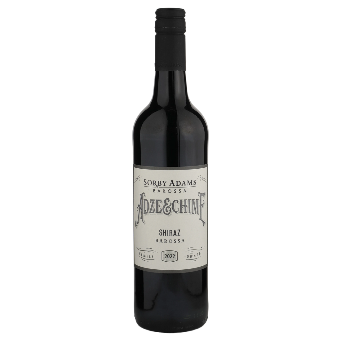 A bottle of 2022 Sorby Adams Adze & Chime Barossa Shiraz 750ml Red Wine