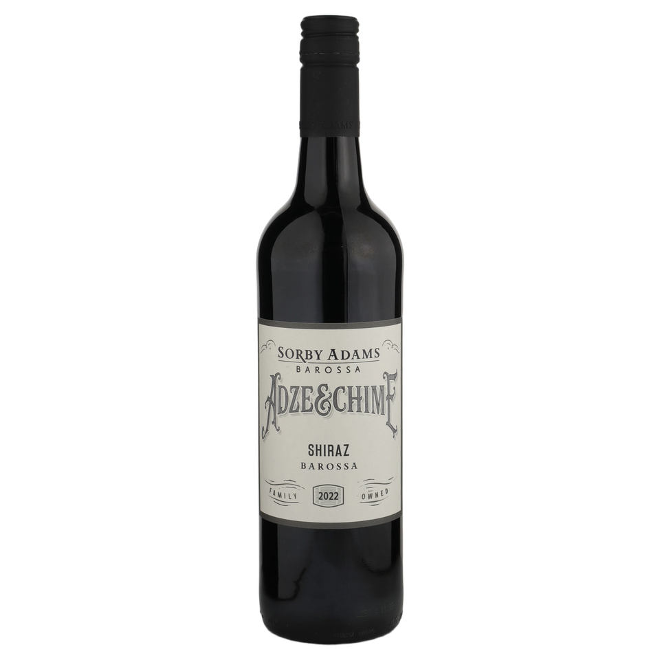 A bottle of 2022 Sorby Adams Adze & Chime Barossa Shiraz 750ml Red Wine