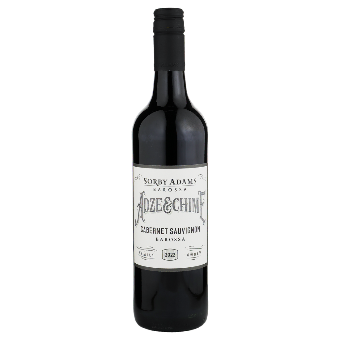 A bottle of Sorby Adams Adze & Chime Barossa Cabernet Sauvignon 2022 750ml Red Wine