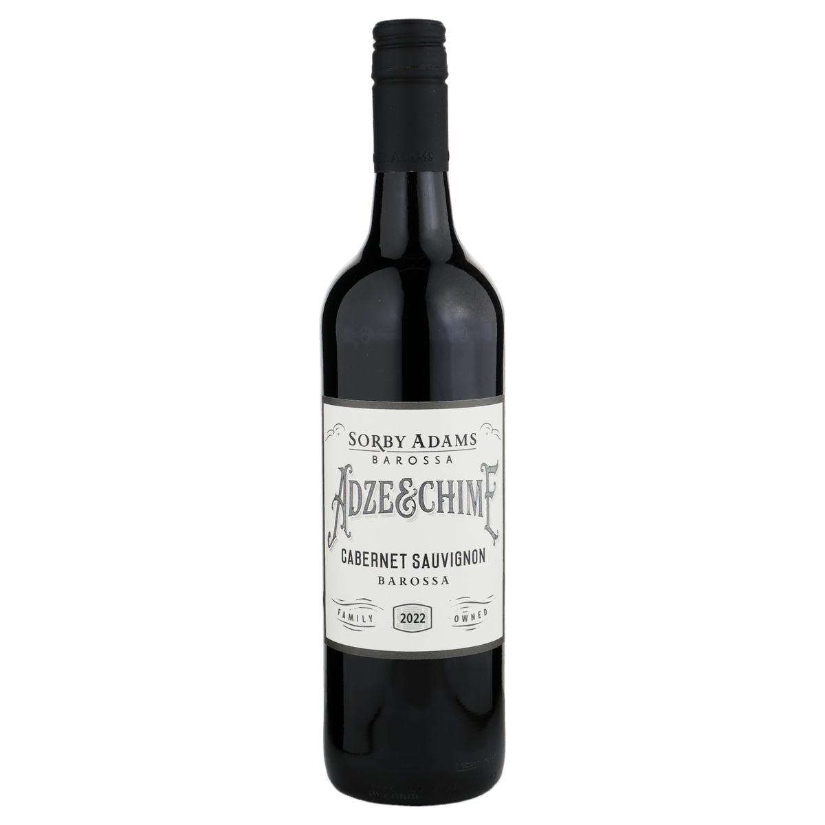 A bottle of Sorby Adams Adze & Chime Barossa Cabernet Sauvignon 2022 750ml Red Wine