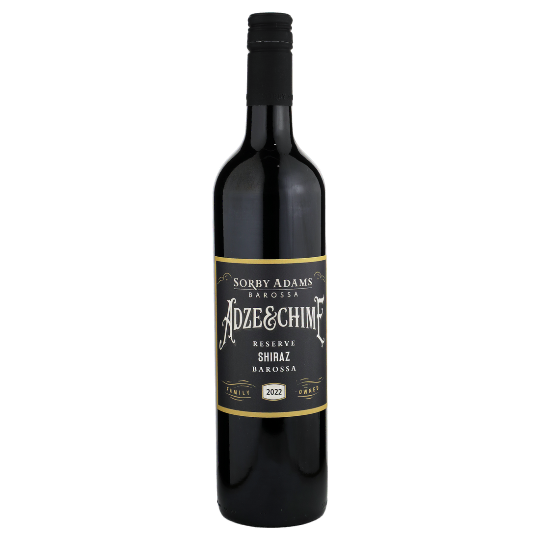 A bottle of Sorby Adams Adze & Chime Barossa Reserve Shiraz  2022 750ml Red Wine
