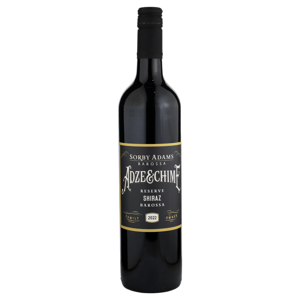 A bottle of Sorby Adams Adze & Chime Barossa Reserve Shiraz  2022 750ml Red Wine