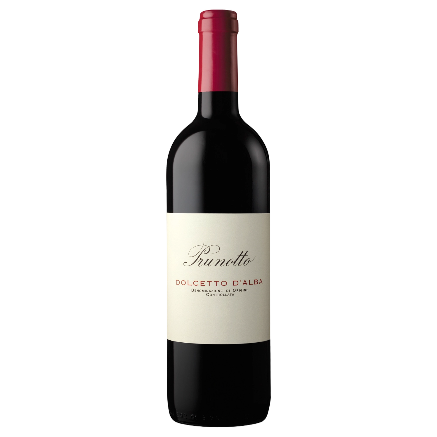 A bottle of 2024 Prunotto Dolcetto d'Alba 750ml Red Wine