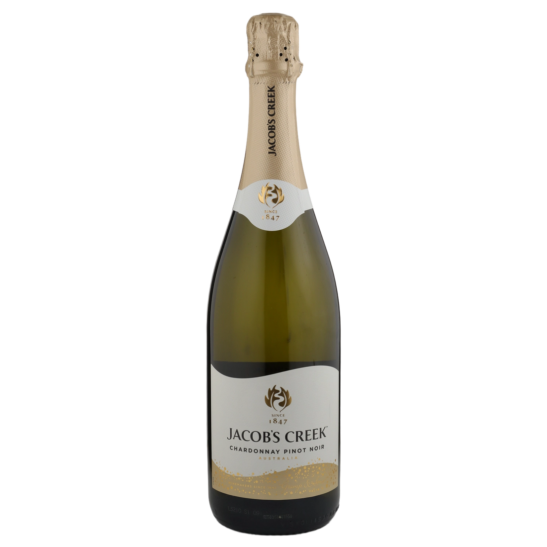A bottle of NV Jacobs Creek Classic Sparkling Chardonnay Pinot Noir 750ml Sparkling Wine