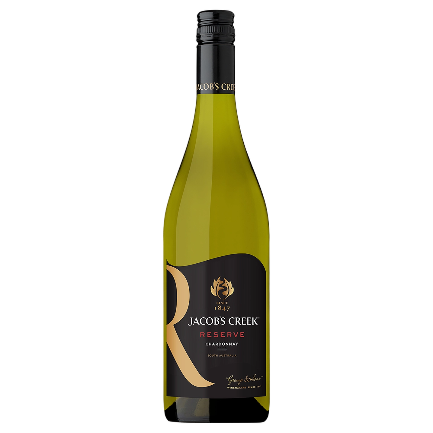 A bottle of Jacobs Creek Reserve Chardonnay 2023 750ml White Wine