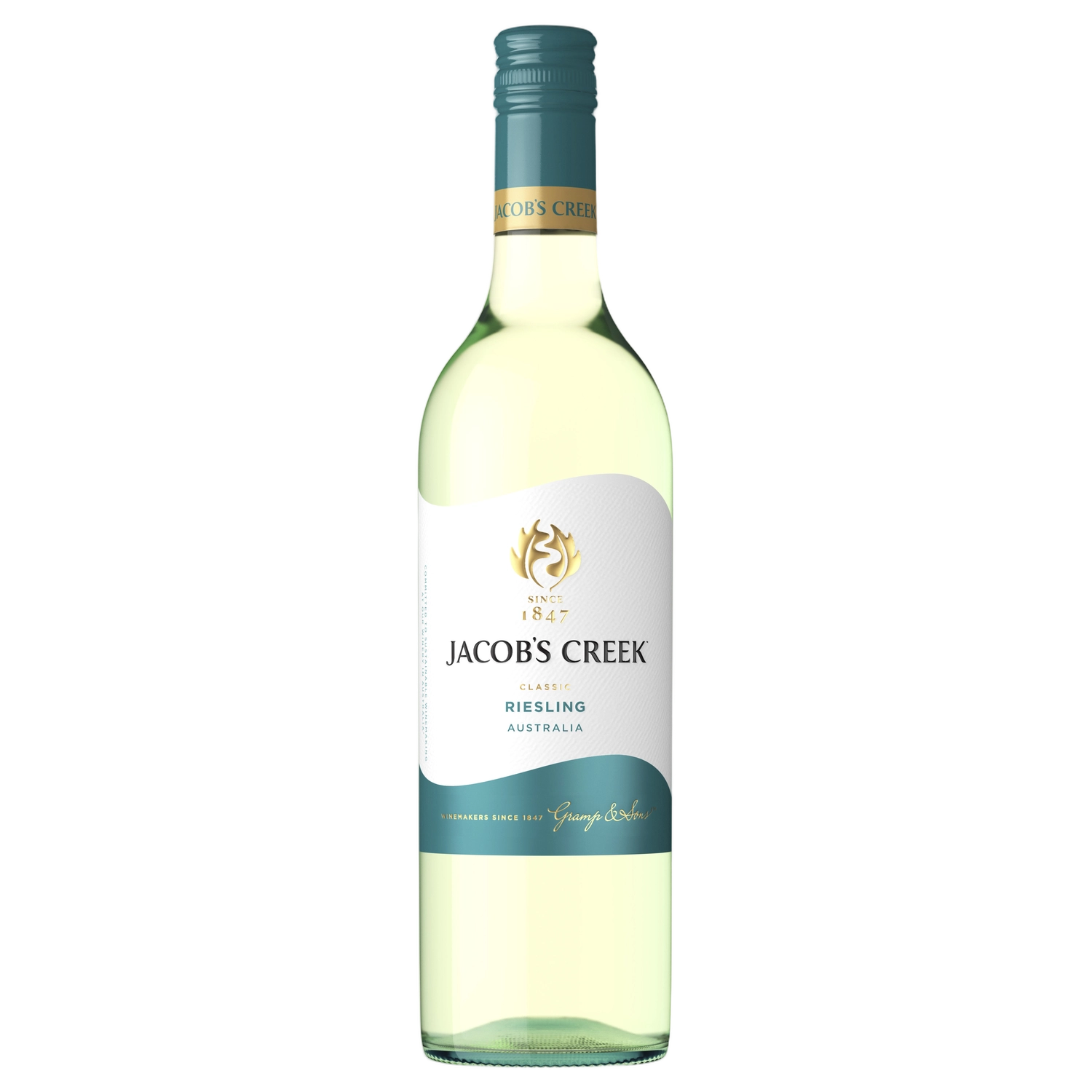 A bottle of 2025 Jacobs Creek Classic Riesling 750ml White Wine