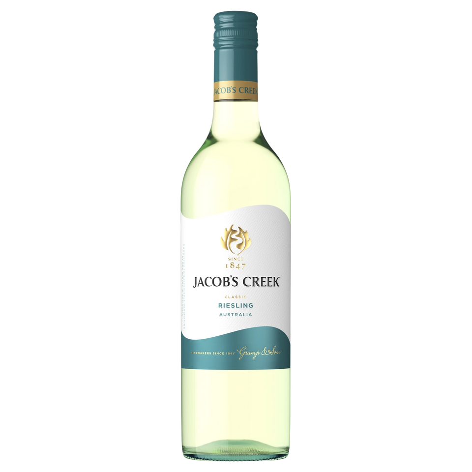 A bottle of 2025 Jacobs Creek Classic Riesling 750ml White Wine