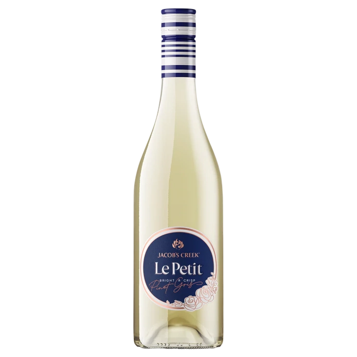 A bottle of 2023 Jacobs Creek Le Petit Pinot Gris 750ml White Wine