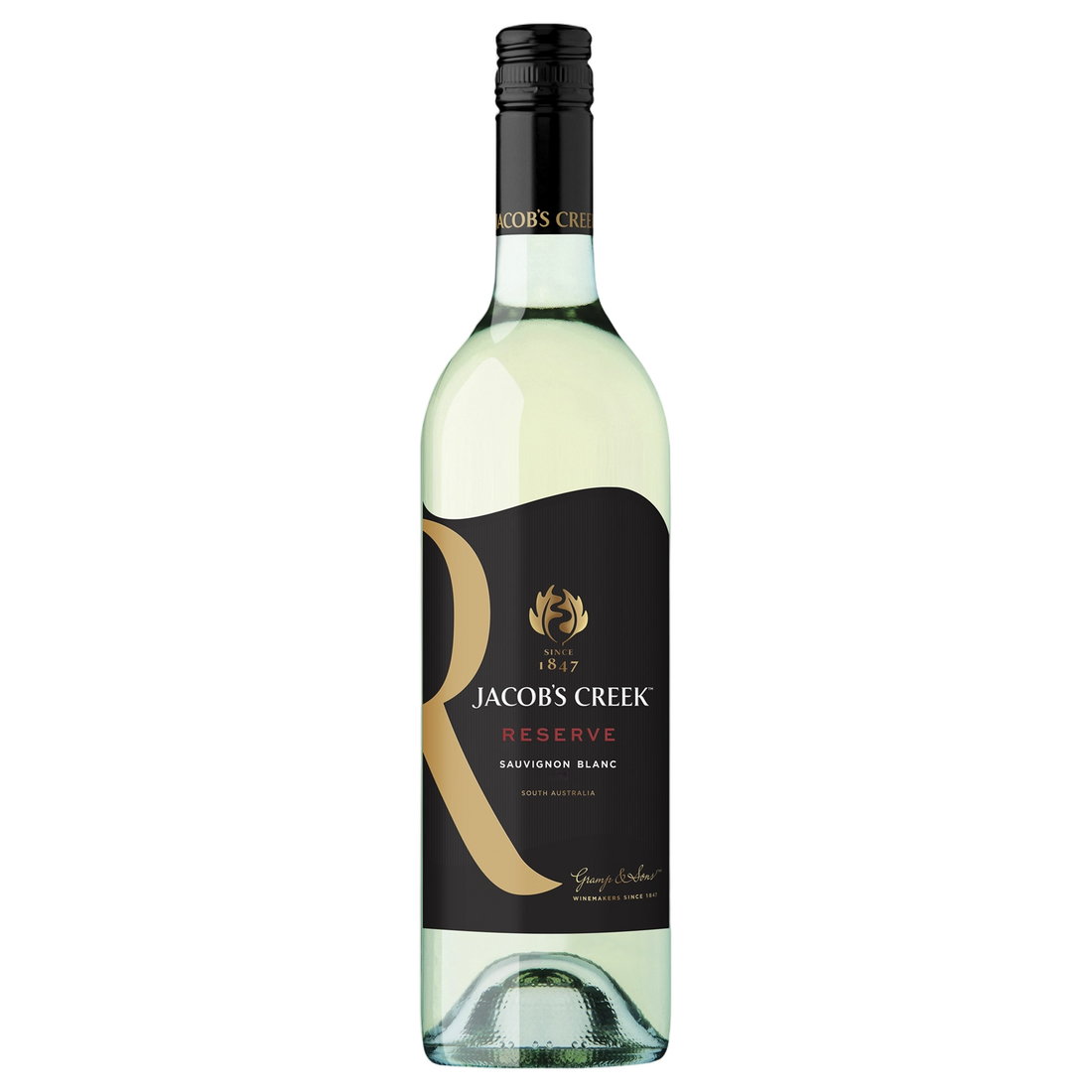 A bottle of Jacobs Creek Reserve Sauvignon Blanc 2025 750ml Red Wine