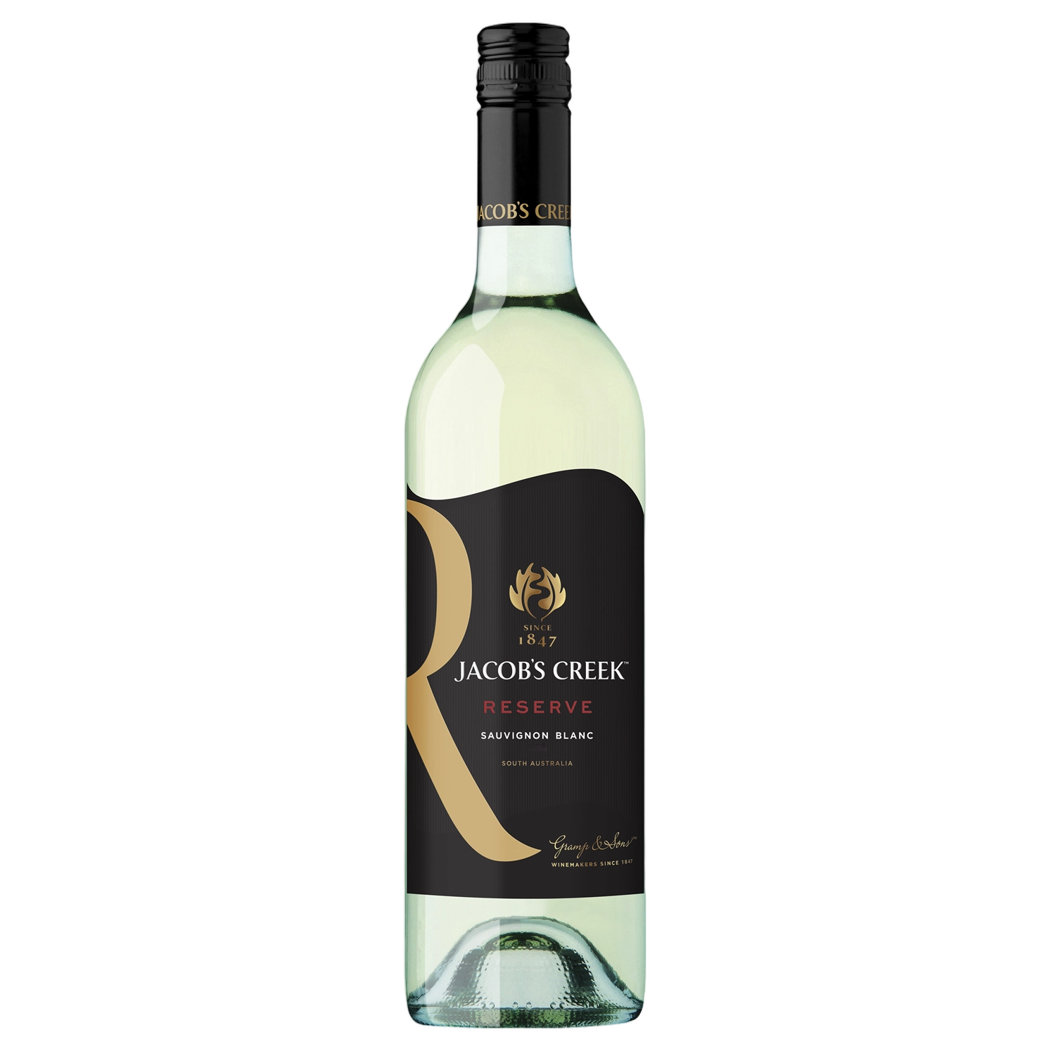 A bottle of Jacobs Creek Reserve Sauvignon Blanc 2025 750ml Red Wine