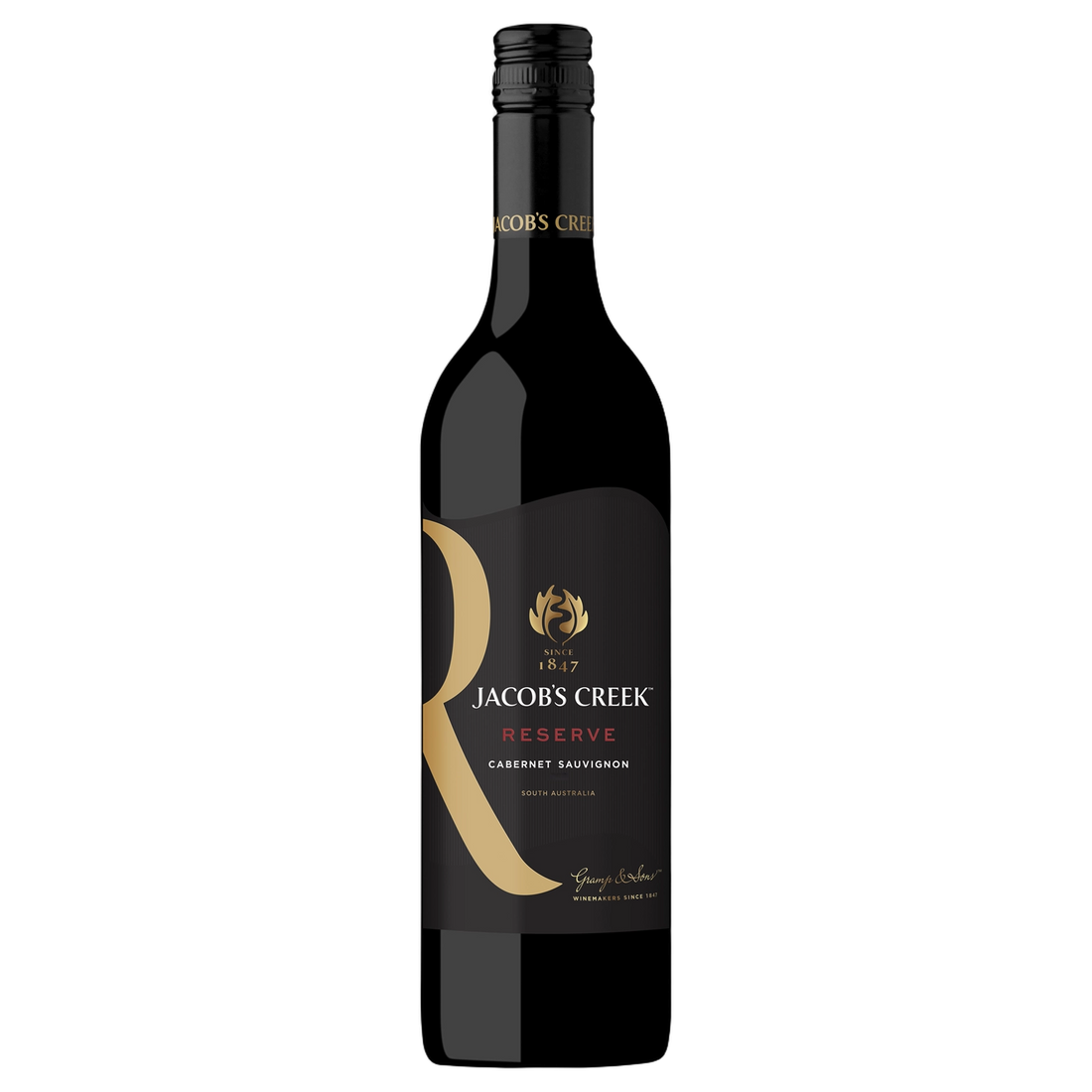 A bottle of Jacobs Creek Reserve Cabernet Sauvignon 2024 750ml Red Wine