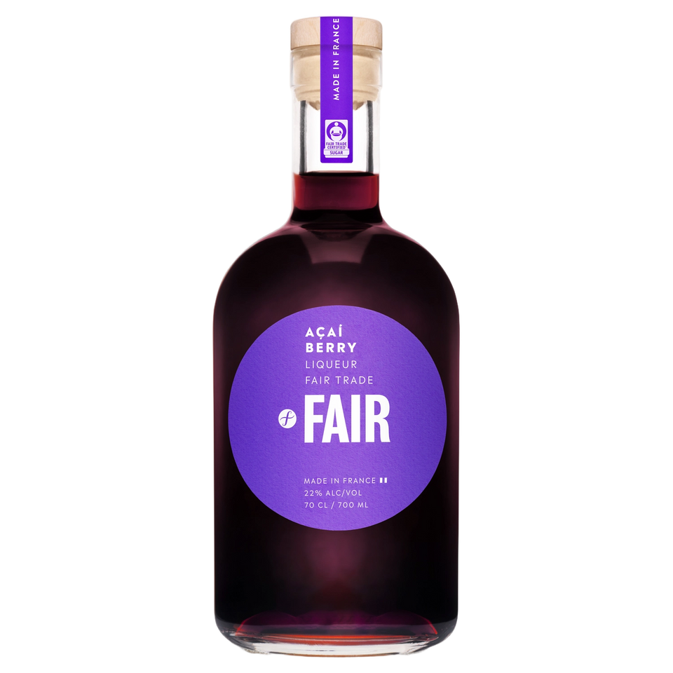 A bottle of FAIR Acai Liqueur 700ml