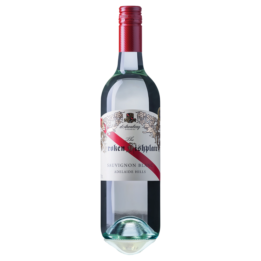 A bottle of 2025 d’Arenberg The Broken Fishplate Sauvignon Blanc 750ml White Wine