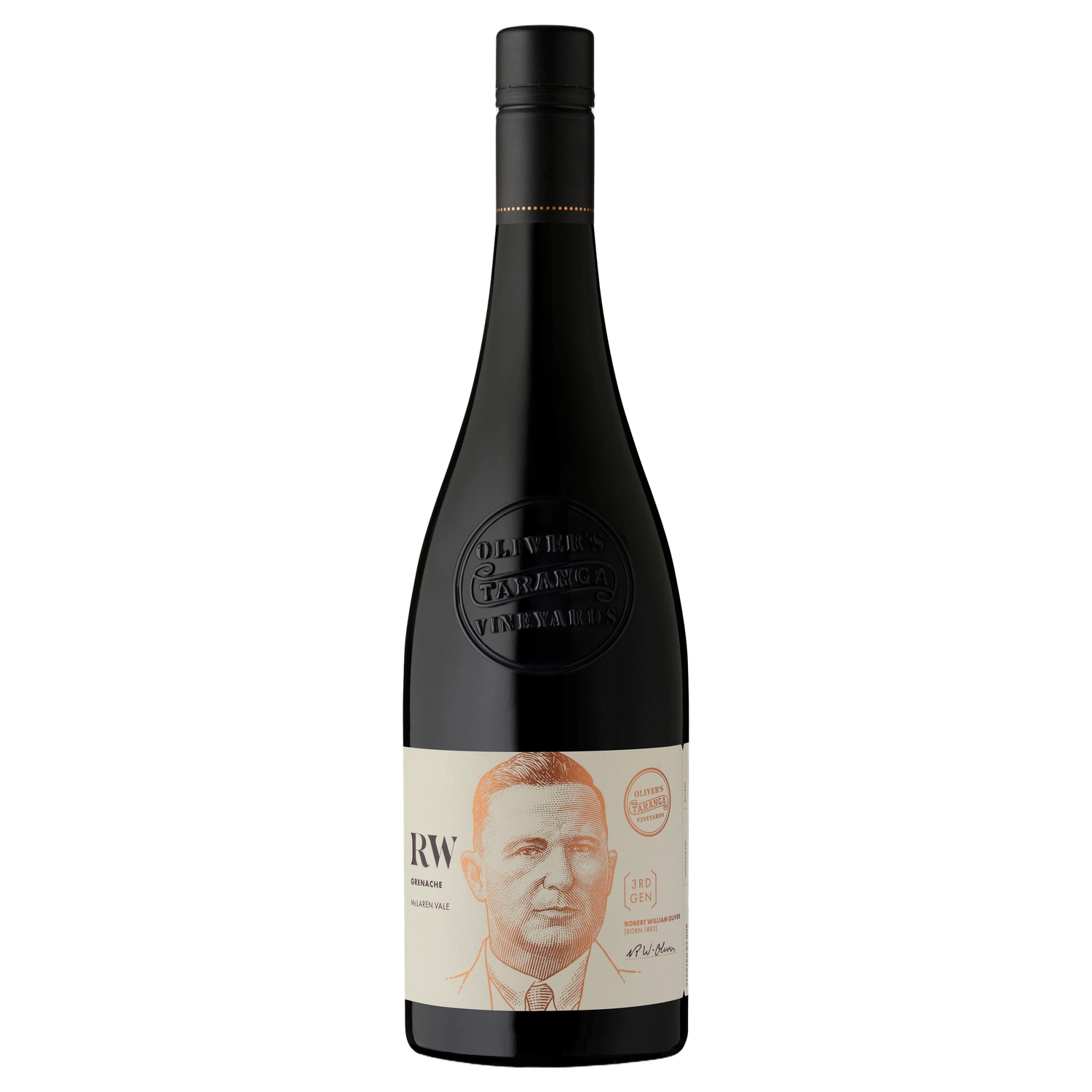 A bottle of 2023 Olivers Taranga RW Grenache 750ml Red Wine