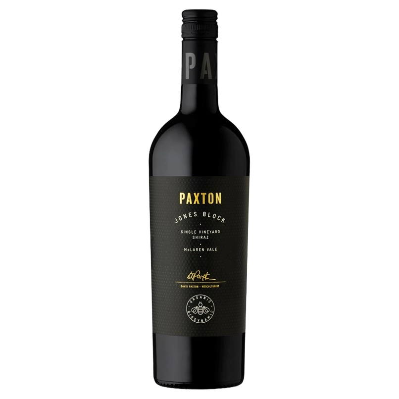 A bottle of 2023 Paxton Jones Block Shiraz 750ml Red Wine