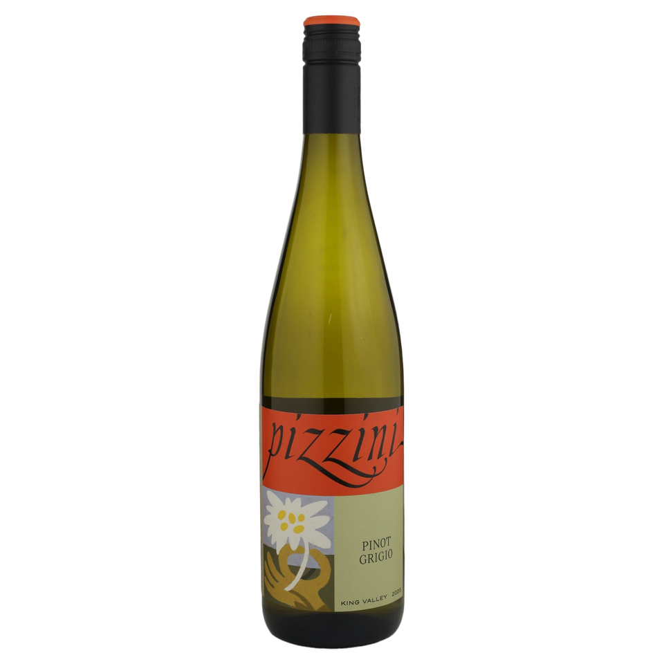 A bottle of 2025 Pizzini La Familiga Pinot Grigio 750ml White Wine