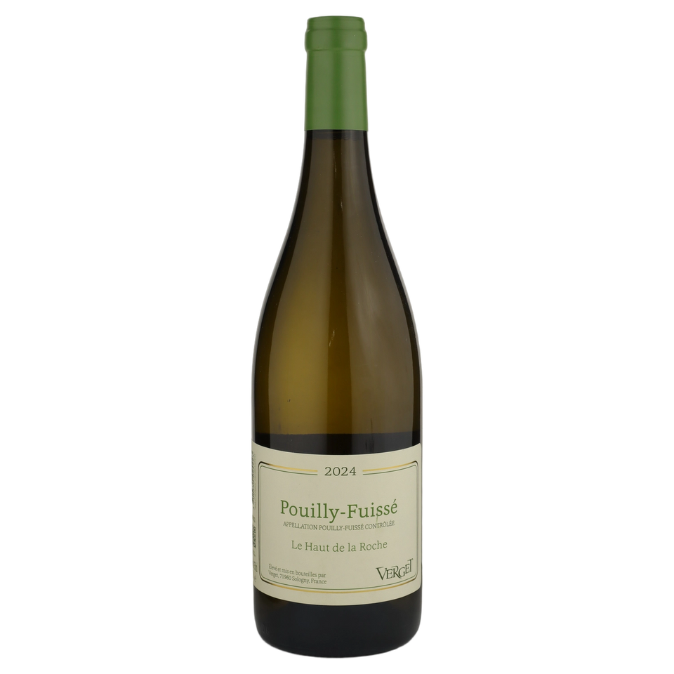A bottle of 2024 Verget Pouilly Fuissé Le Haut de la Roche 750ml White Wine