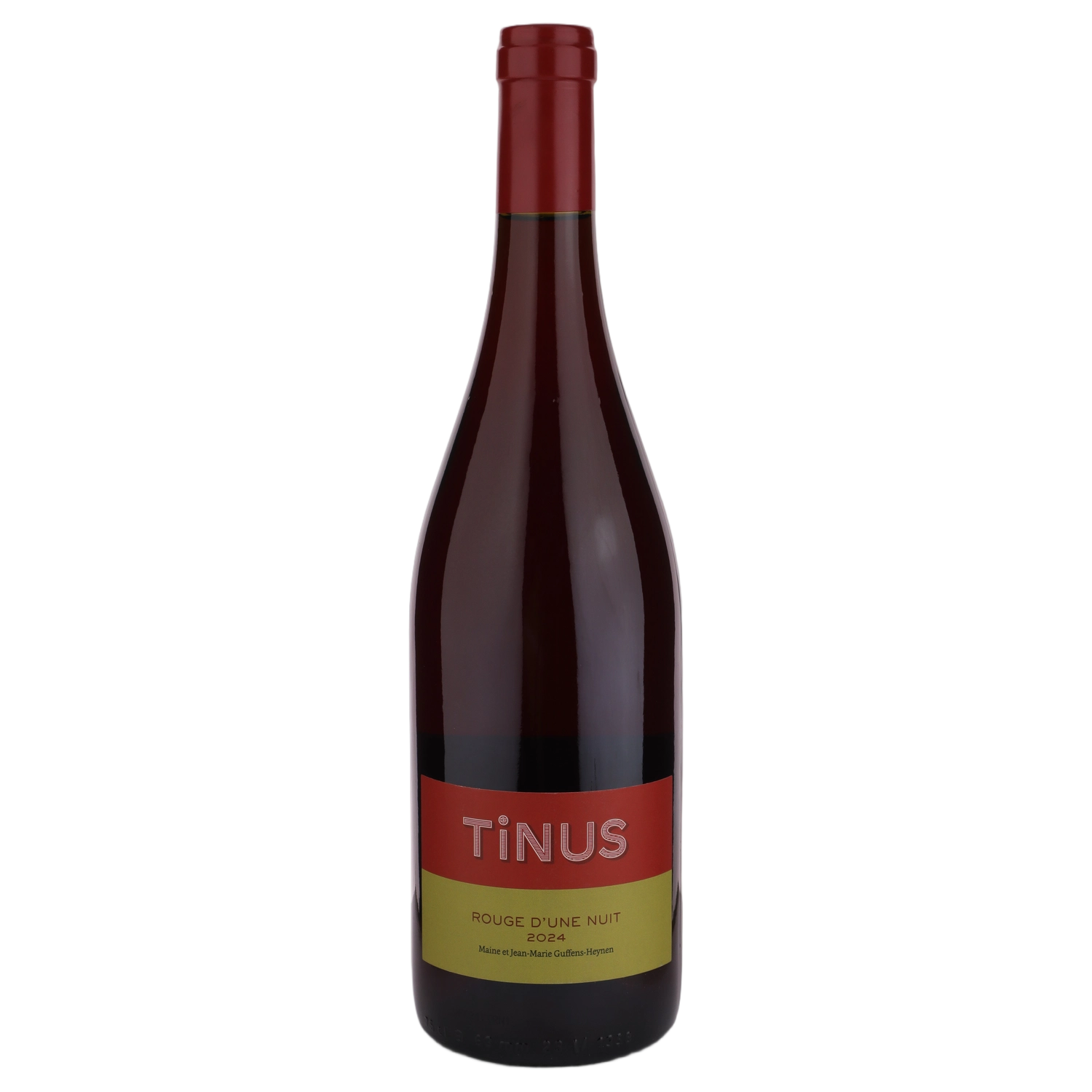 A bottle of 2024 Château des Tourettes Vin de France Tinus Rouge d'une Nuit 750ml Red Wine