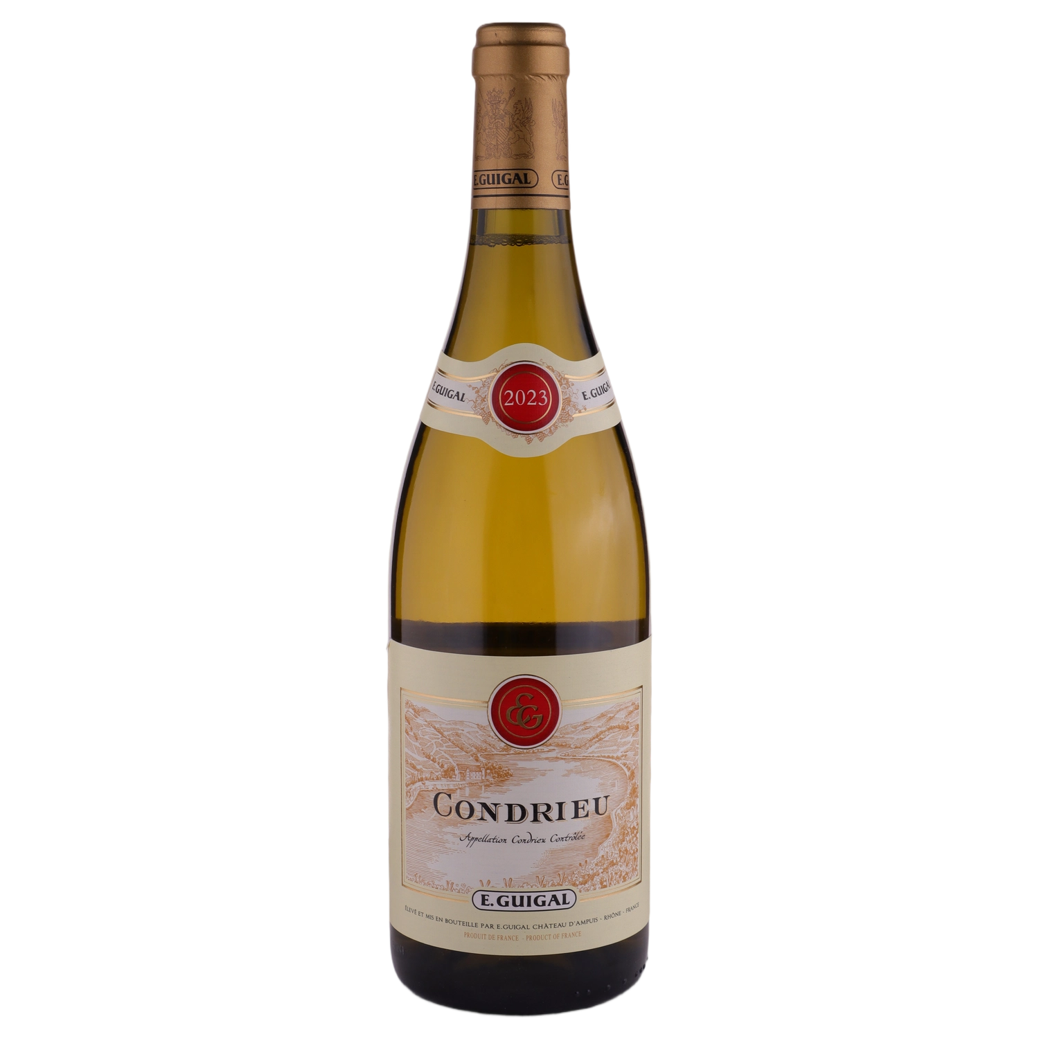 A bottle of 2023 Guigal Condrieu 750ml White Wine