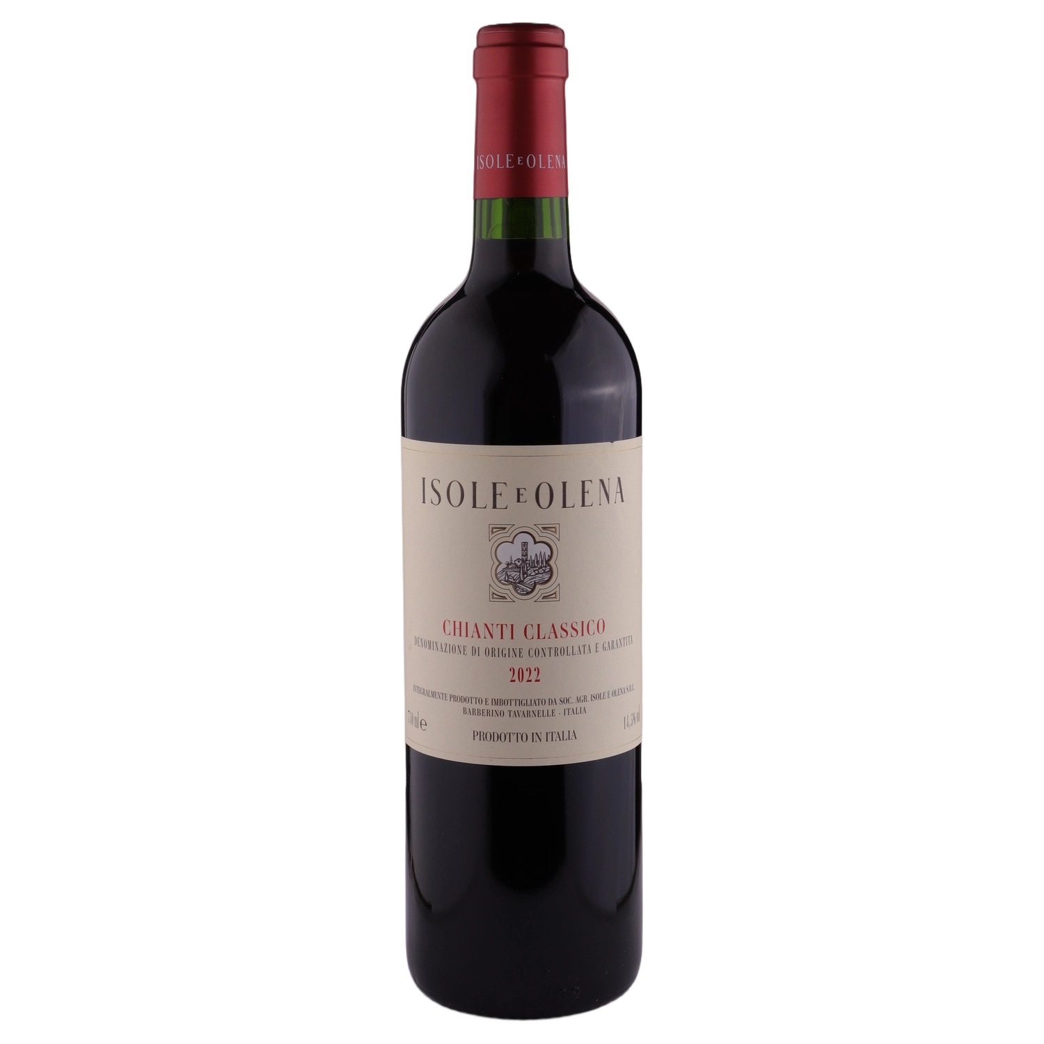 A bottle of 2022 Isole e Olena Chianti Classico 750ml Red Wine