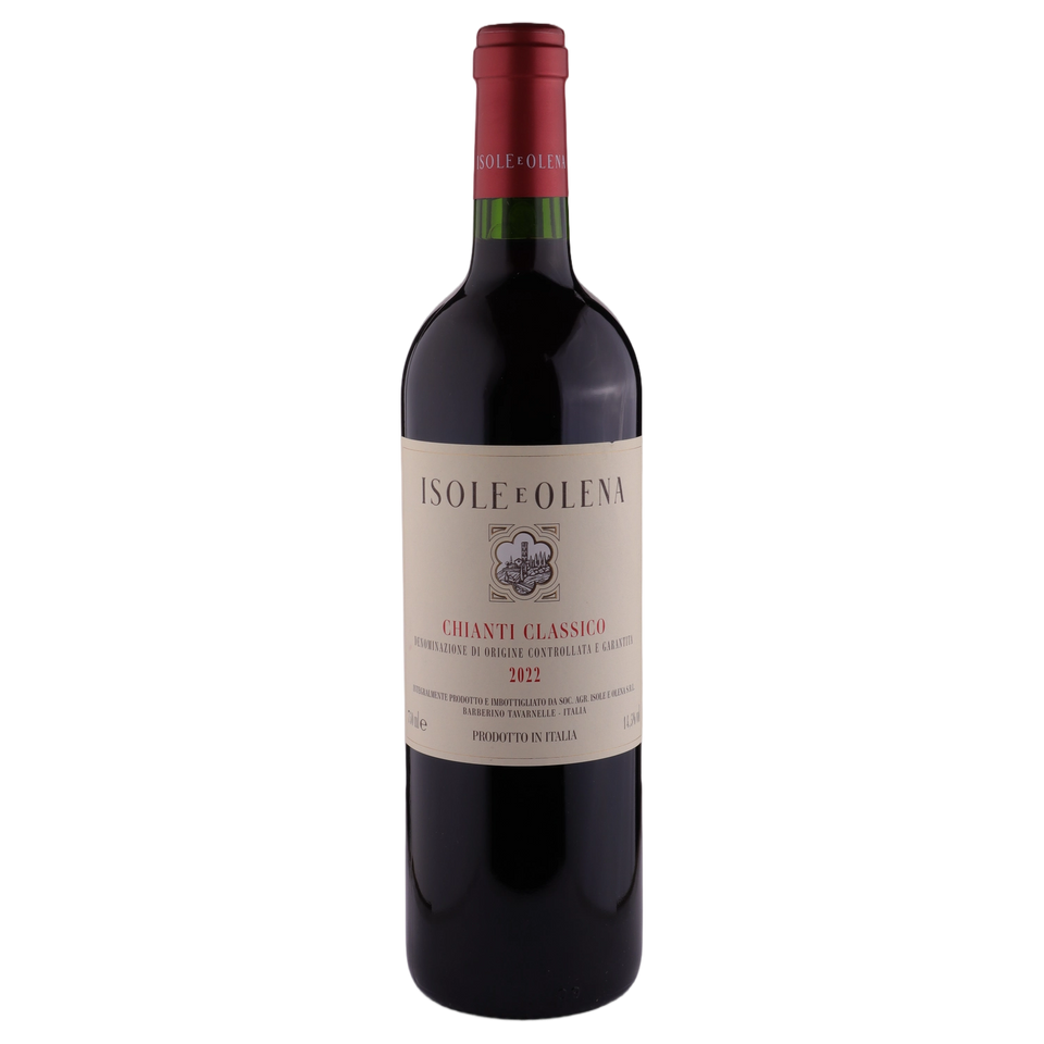 A bottle of 2022 Isole e Olena Chianti Classico 750ml Red Wine