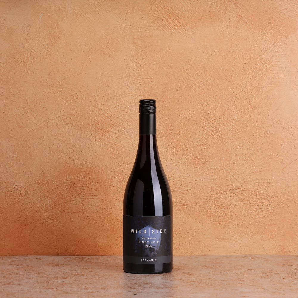 A bottle of Wildside Reserve Tasmanian Pinot Noir 2025 750ml Red Wine
