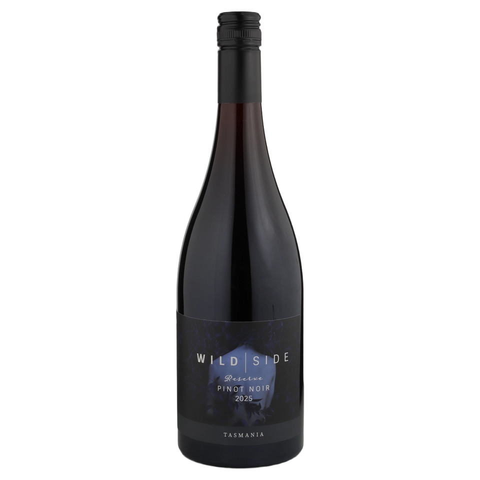 A bottle of Wildside Reserve Tasmanian Pinot Noir 2025 750ml Red Wine